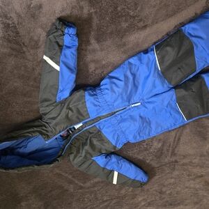 Blue and Black Kids' Snowsuit